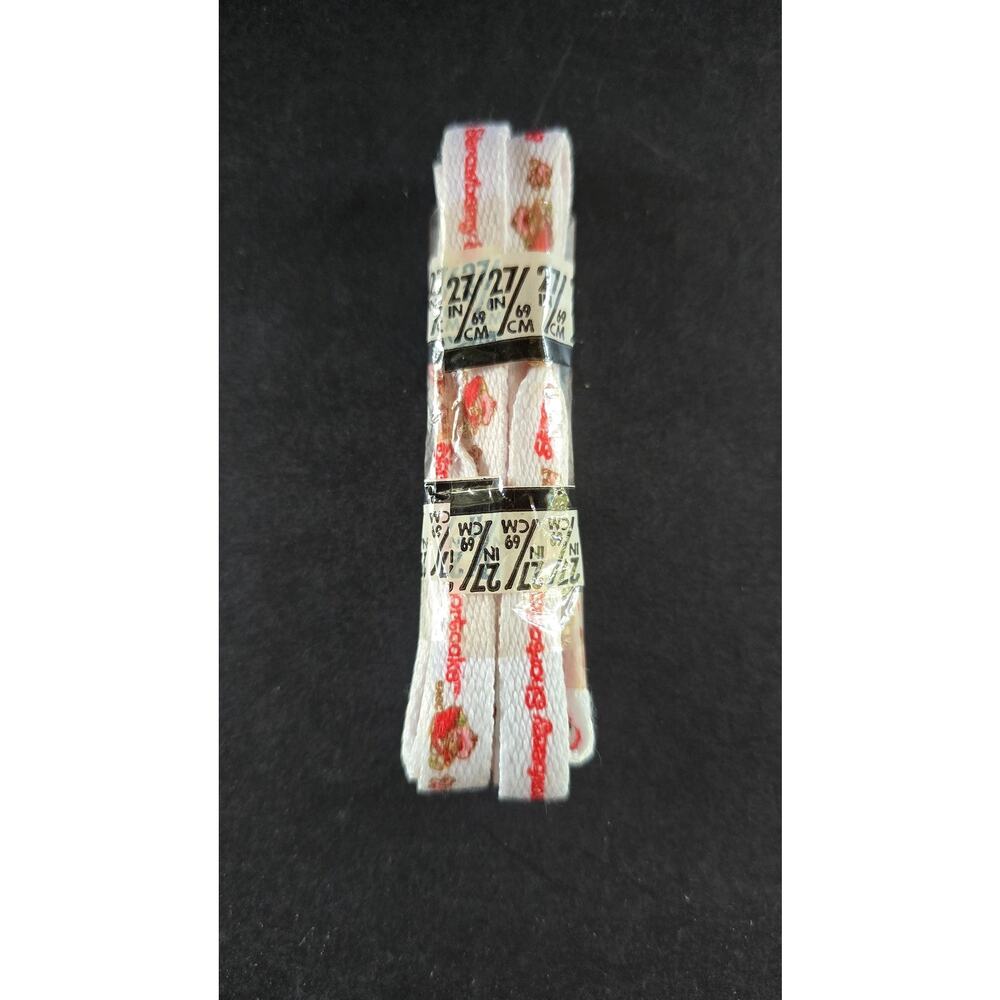 Vintage New Strawberry Shortcake Shoe Laces Kids One Size White 27 In Sneaker